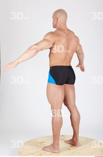 Whole Body Man Animation references Army Sports Trousers Muscular Studio photo references