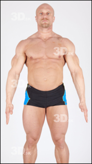 Whole Body Man Army Sports Swimsuit Muscular Studio photo references