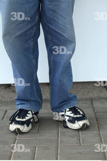 Calf Man Casual Jeans Average Street photo references