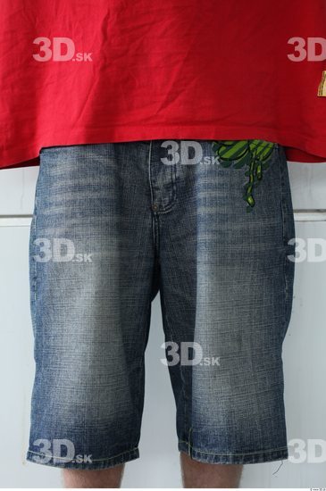 Thigh Man Casual Jeans Slim Street photo references