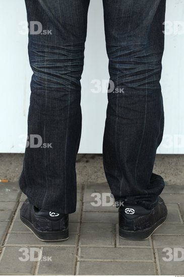 Calf Man Casual Jeans Average Street photo references