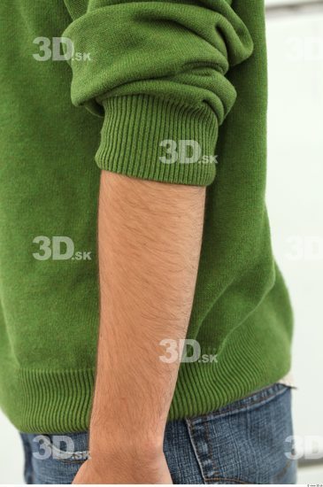 Forearm Man Casual Sweater Slim Street photo references