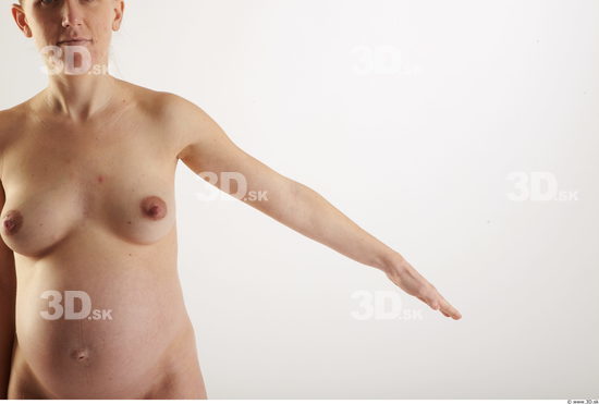 Woman White Pregnant Studio photo references