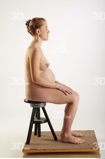 Woman White Pregnant Studio photo references