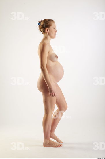 Woman White Pregnant Studio photo references