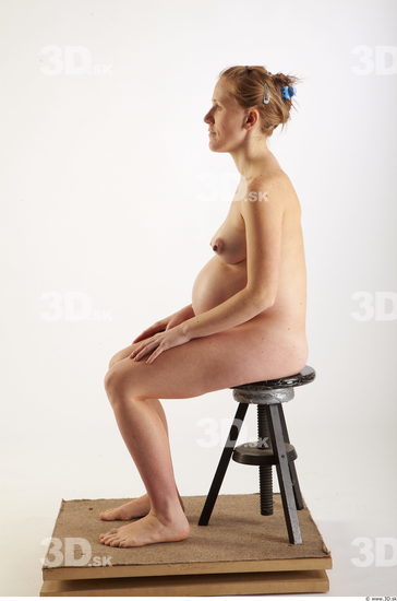 Woman White Pregnant Studio photo references