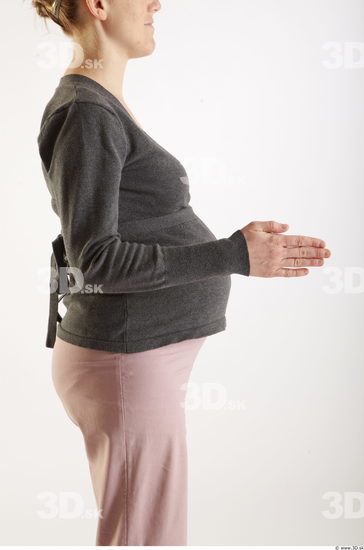 Woman White Pregnant Studio photo references