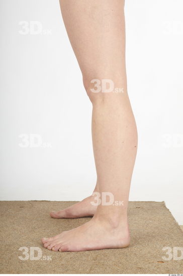 Calf Woman Nude Slim Studio photo references