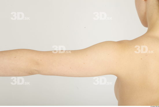 Arm Woman Nude Slim Studio photo references