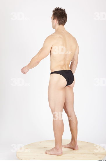 Whole Body Man Animation references Sports Swimsuit Muscular Studio photo references