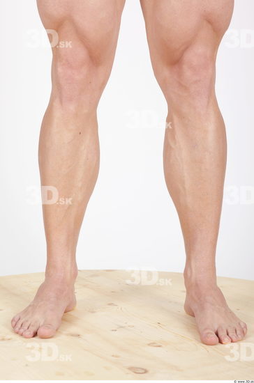 Calf Man Nude Sports Muscular Studio photo references