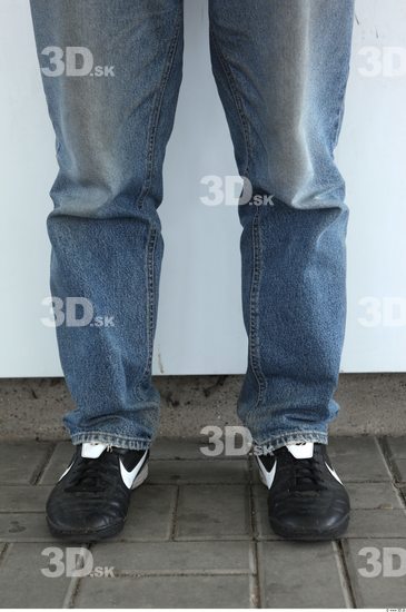 Calf Man Casual Jeans Average Street photo references