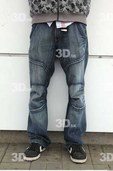 Leg Man Casual Jeans Average Street photo references