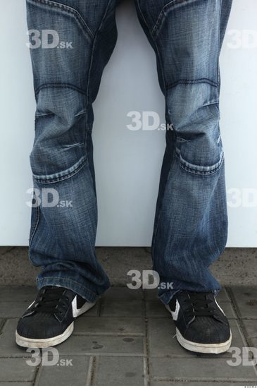 Calf Man Casual Jeans Average Street photo references