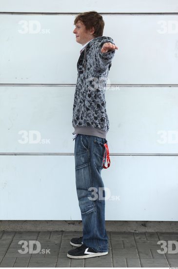 Whole Body Man T poses Casual Average Street photo references