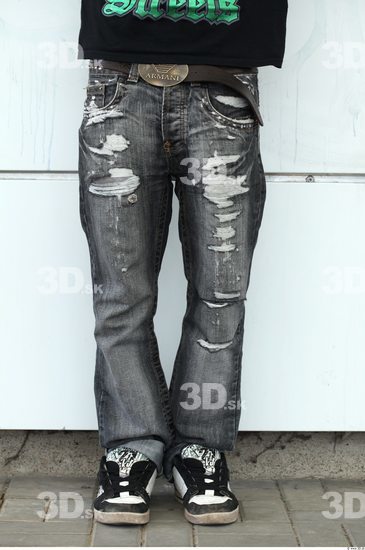 Leg Man Casual Jeans Athletic Street photo references