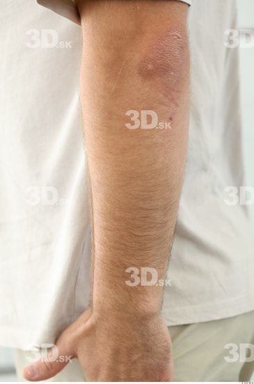 Forearm Man White Hairy Nude Overweight