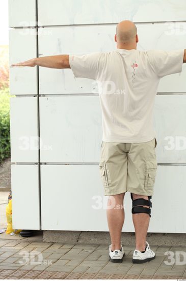 Whole Body Man T poses White Sports Overweight