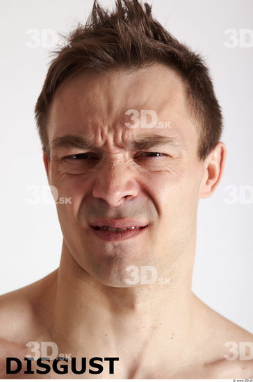 Face Emotions Man White Muscular