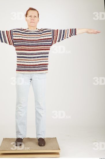 Hand Whole Body Woman Hand pose T poses Casual Average Studio photo references