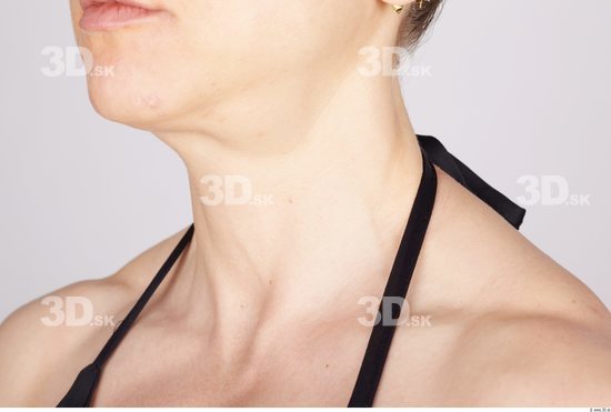 Neck Woman Sports Swimsuit Muscular Studio photo references