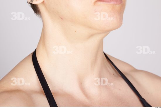 Neck Woman Sports Swimsuit Muscular Studio photo references