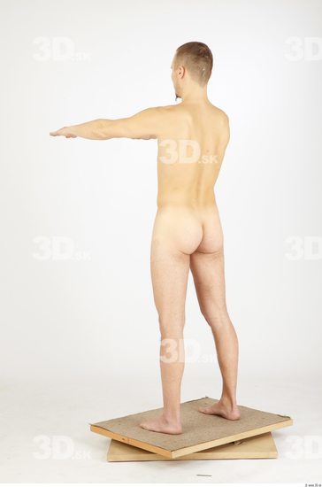 Whole Body Man Animation references Nude Average Studio photo references