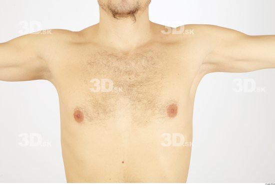 Chest Man Nude Average Studio photo references