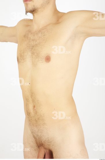 Upper Body Man Nude Average Studio photo references