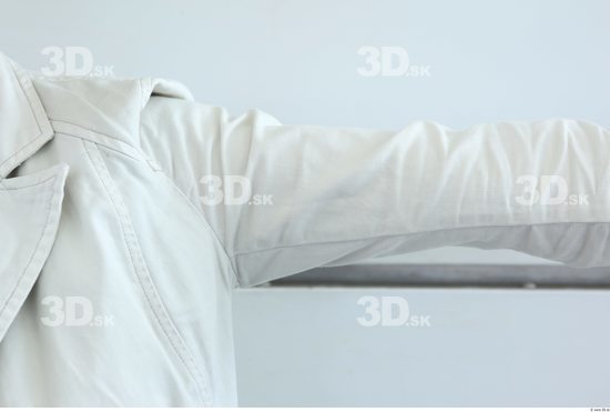 Arm Woman White Casual Jacket Slim