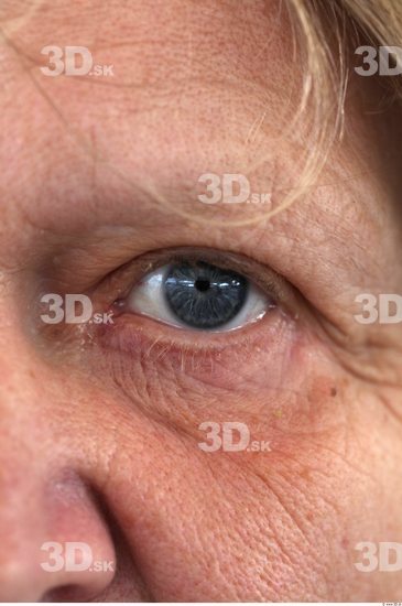 Eye Woman White Overweight Wrinkles