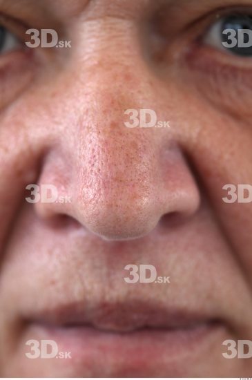 Nose Woman White Overweight Wrinkles