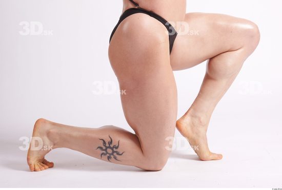 Leg Woman Tattoo Sports Swimsuit Muscular Studio photo references