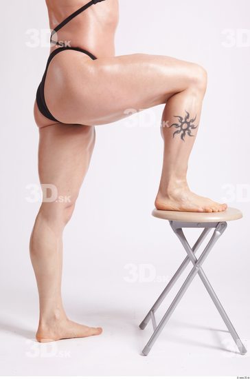 Leg Woman Tattoo Sports Swimsuit Muscular Studio photo references