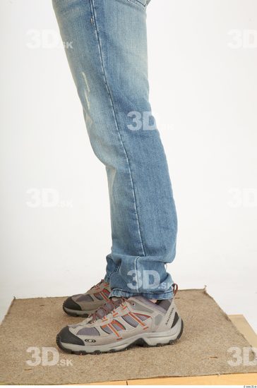 Calf Man Tattoo Casual Jeans Athletic Studio photo references