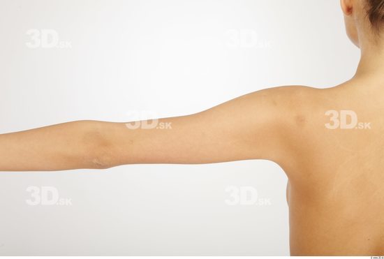 Arm Woman Nude Slim Studio photo references