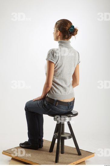 Whole Body Woman Artistic poses Casual Slim Studio photo references