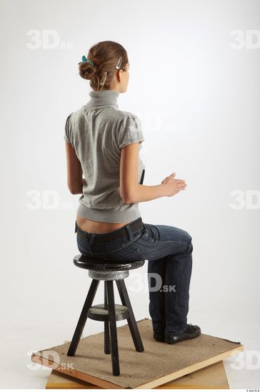 Whole Body Woman Artistic poses Casual Slim Studio photo references