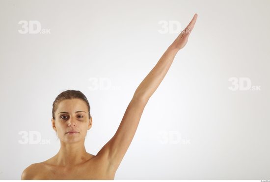 Arm Woman Animation references Nude Casual Slim Studio photo references