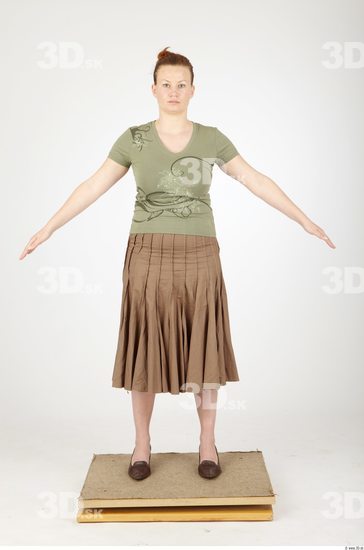 Whole Body Woman Animation references Casual Overweight Studio photo references