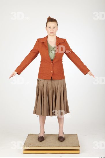 Whole Body Woman Animation references Casual Overweight Studio photo references