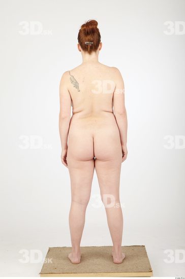 Whole Body Woman Animation references Tattoo Nude Casual Overweight Studio photo references