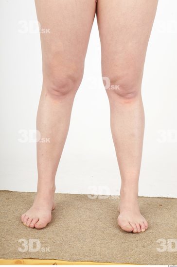 Calf Whole Body Woman Animation references Nude Casual Overweight Studio photo references