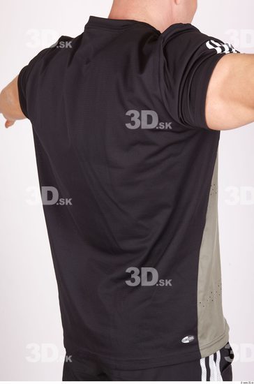 Upper Body Whole Body Man Sports Shirt T shirt Muscular Studio photo references