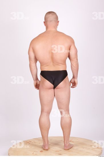 Whole Body Man Animation references Sports Swimsuit Muscular Studio photo references