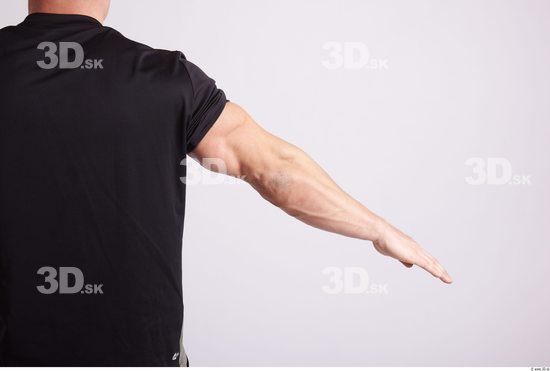Arm Man Animation references White Sports T shirt Muscular