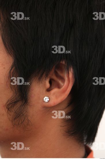 Ear Man Asian Casual Slim Street photo references