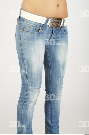 Thigh Woman Casual Jeans Average Studio photo references