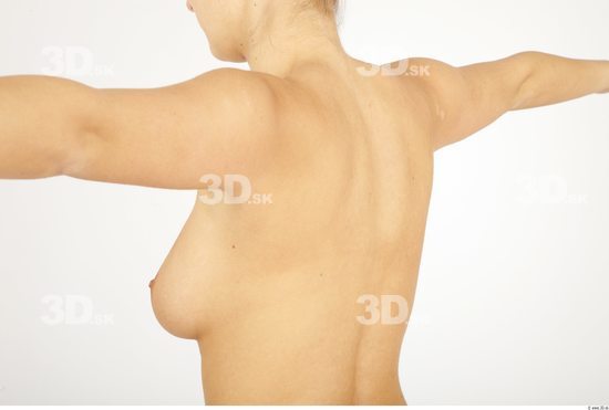 Back Woman Nude Casual Average Studio photo references