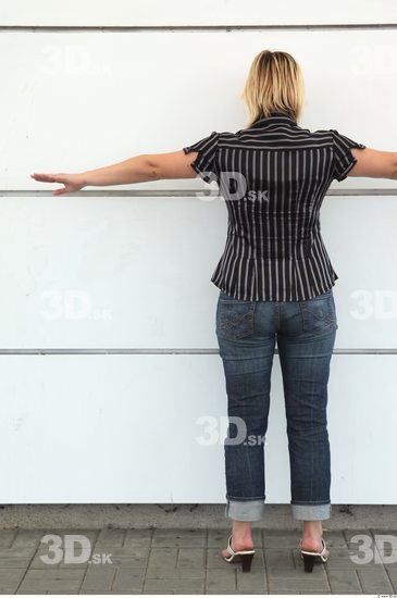 Whole Body Woman T poses Casual Average Street photo references